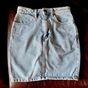 American Apparel High Waisted Jean Skirt XS
